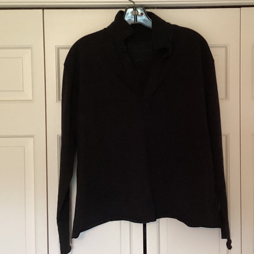 Frank and Eileen black Patrick shirt, Size S